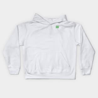 Green Rectangle Kids Hoodie